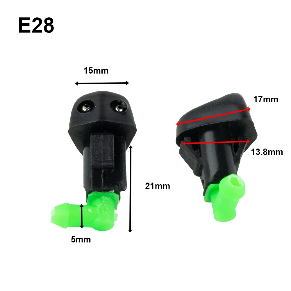 2Pcs Windshield Washer Wiper Water Sp555555555555555555555ay Nozzle For Color Of The Item May Be Slightly Different From The Pic