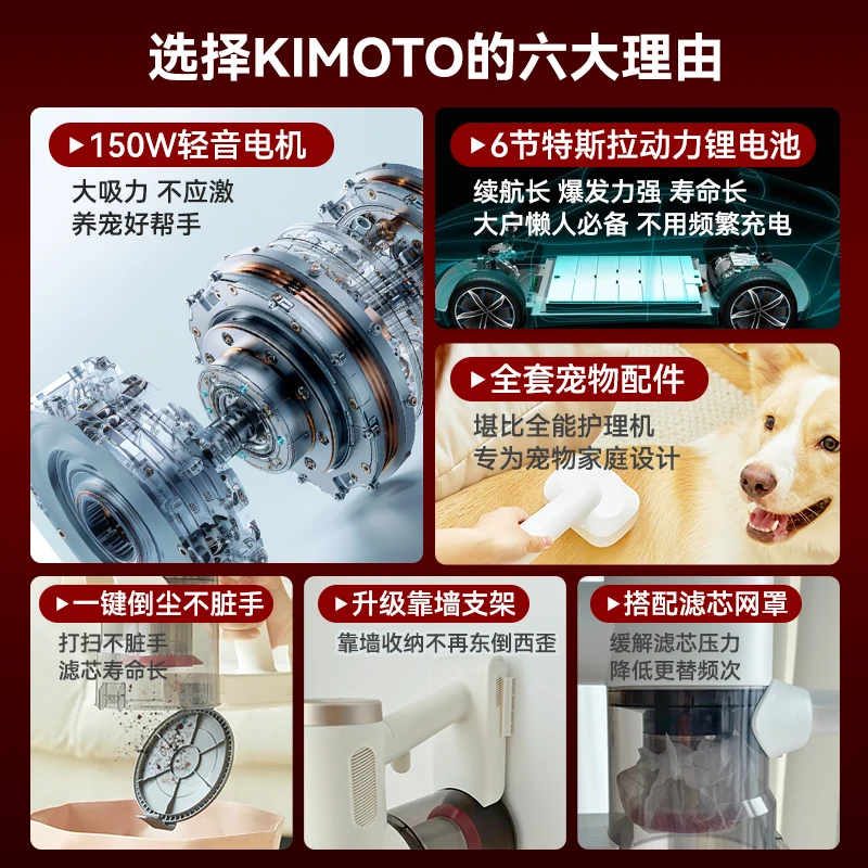 Vacuum cleaner household large suction small wired super strong sweeping and pulling all-in-one machine handheld mop