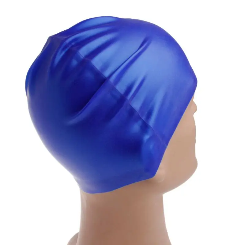 Bonnet bain en Silicone, imperméable, élastique, léger, confortable, pour cheveux longs courts