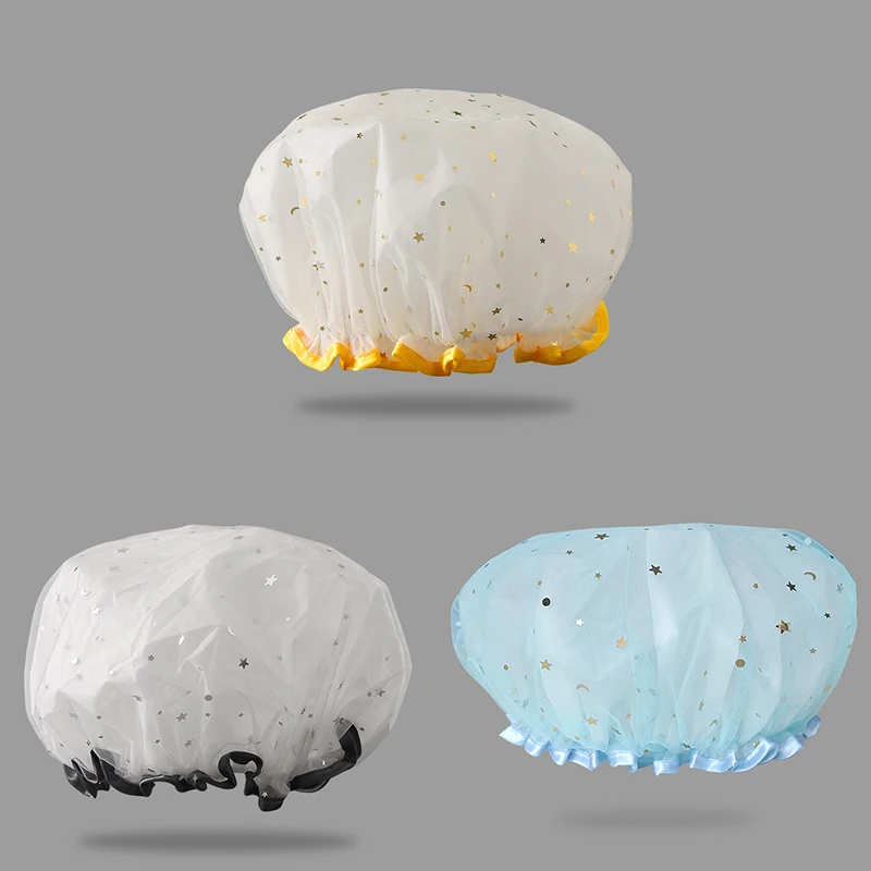 Luxury Women's Reusable Shower Cap Bonnet