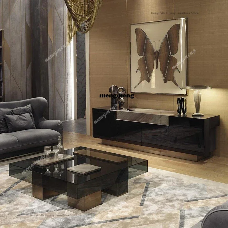 

Italian Minimalism Coffee Tables Nordic Villa Luxury Living Room Coffee Tables Originality Design Home Furniture