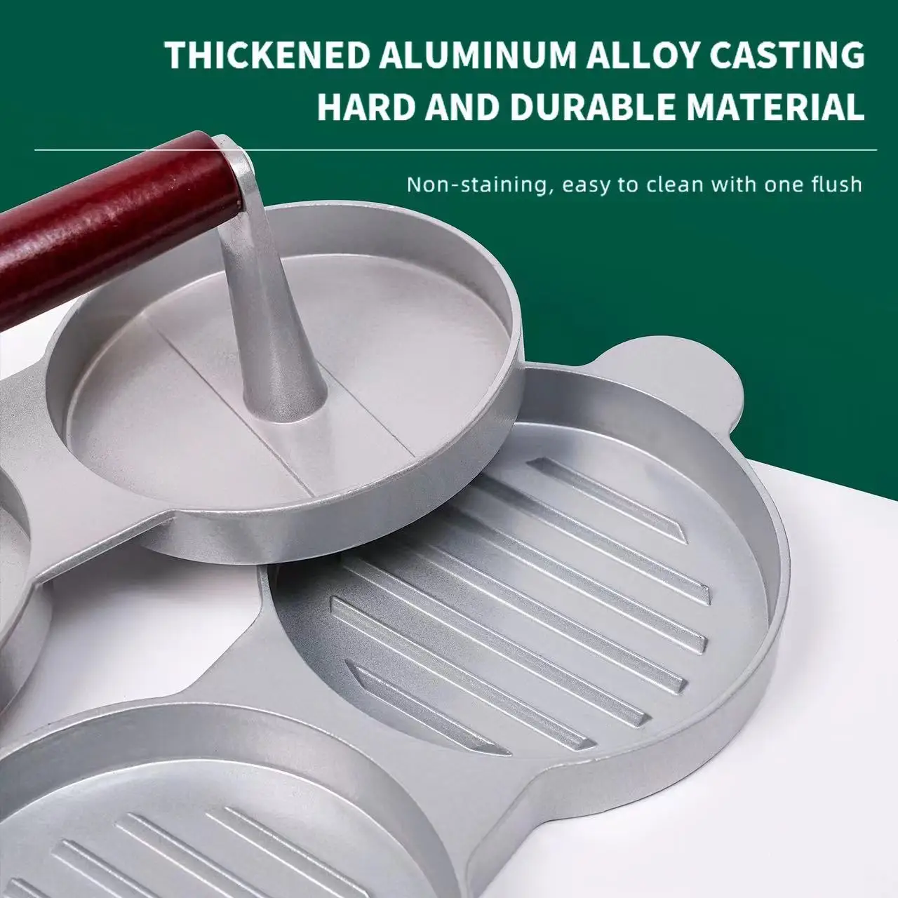 Hamburger Meat Press Round Burger Press Patty Maker Making Hamburger Patty Maker Kit Press Burger Mold without paper image 5