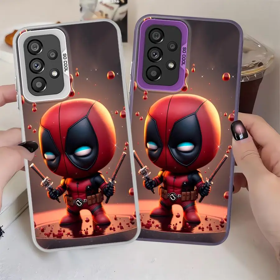 marvel Case for Samsung Galaxy A17 A54 A12 A72 A56 A23 A15 A16 A71 A14 A34 A05 A31 A07 A26 A50 A24 A25 A51 A04 Phone Deadpool