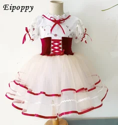 Adult Kids Classic Professional Ballet Tutu White Swan Lake Pancake Tutu Ballerina Party Dance Costumes Ballet Dress Girls Women