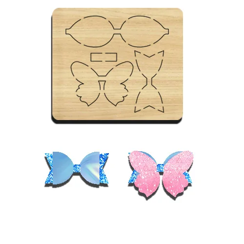 

BC35 3-Layer Butterfly Hairpin, Wooden Cutting Die, Suitable for Most Machines