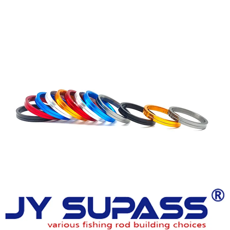 JY SUPASS 5pcs R3 wind check fishing rod custom trim ring for rod building Rod Building Aluminum Rings  wind check