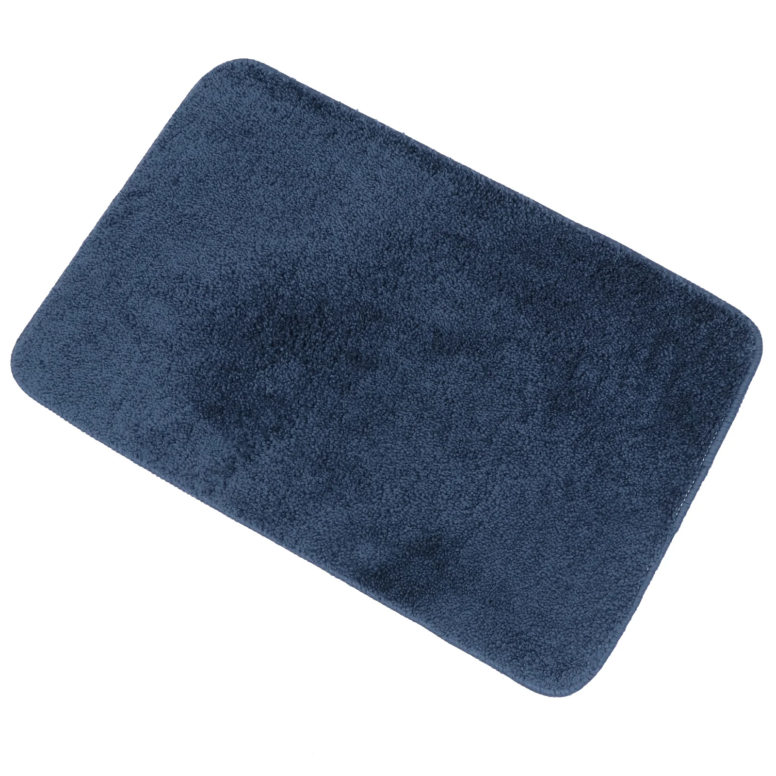 1 pc Nonslip Door Mat Crafted Entrance Foot Pad Navy Blue Durable Mildew Proof Soft Comfortable Mat For Home Bathroom Kitchen
