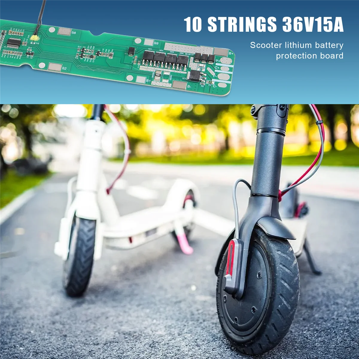 

10S 36V BMS 15A Lithium Battery Protection Board Different Port for Electric Scooter 18650 Battery Pack