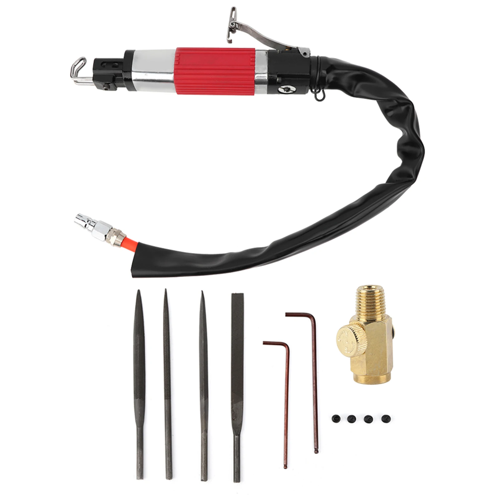 Pneumatic File Air Saw Silent Hose Set Molds Grinding Metal Sawing Bar Cutting DR-AF10S Pneumatic Saw