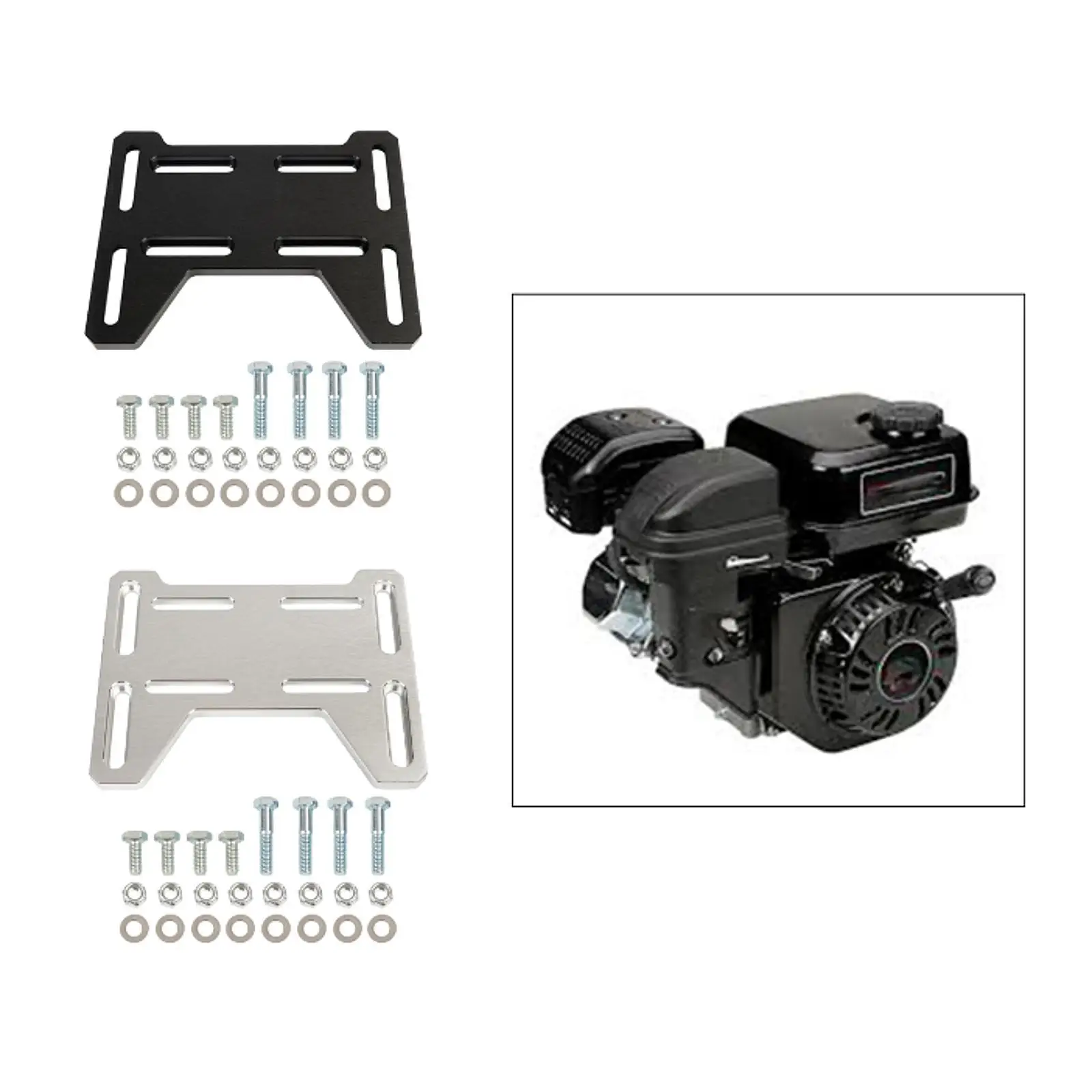 

Engine Motor Mounting Plate Bracket Professional Small 4 Stroke Engines Accessories Go Kart Motor Engine Mount Adapter Bracket