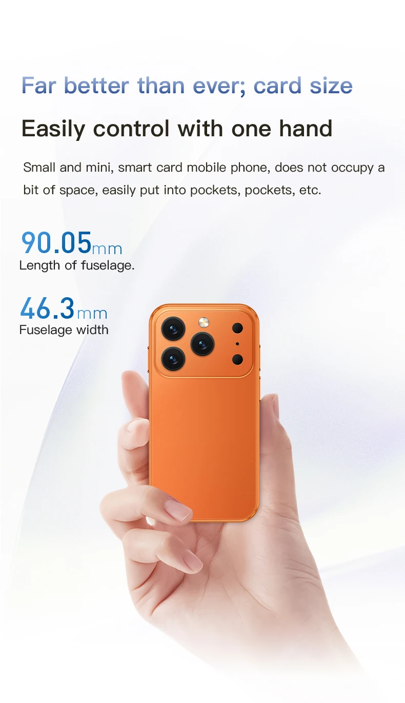 2026 SERVO 3G Super Mini Smartphone Android 9.0 OS 2GB+16GB WiFi Hotspot Play Store Face ID 3.0" Pocket Smart Phone 2SIM Standby