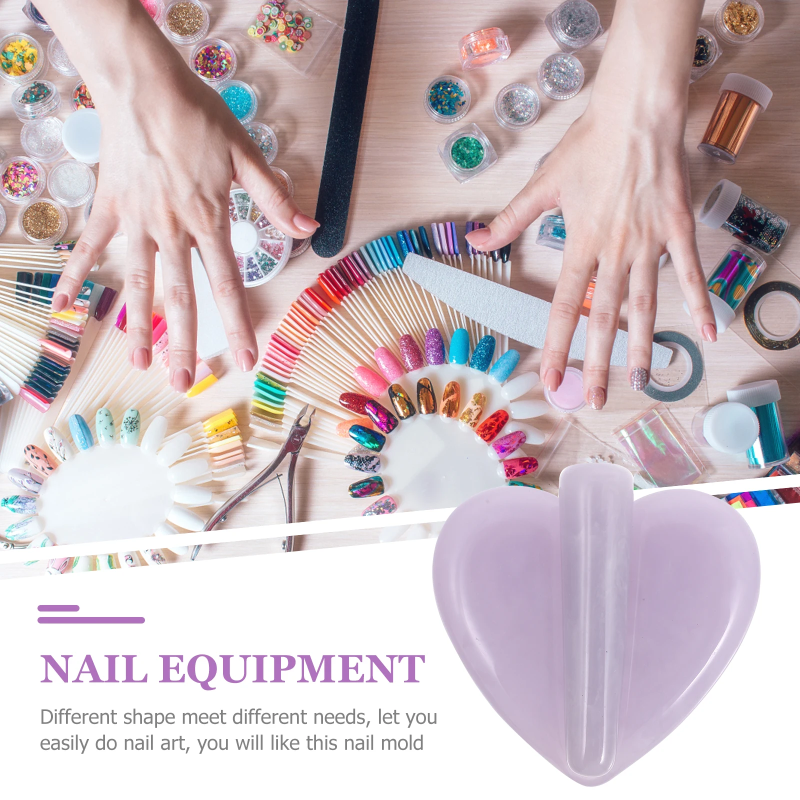 

Nail Stickers Art Mold Frame Bending DIY Equipment Tool Embossed Manicure Nails Arc Shaping Resin Metal Slice Fitting Pattern