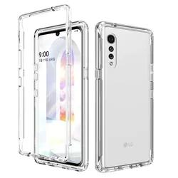 Transparent Case for LG Velvet 5G Hybrid Shockproof Tpu/pc Shell Dual Layer Clear Candy Color Cover Funda Capa