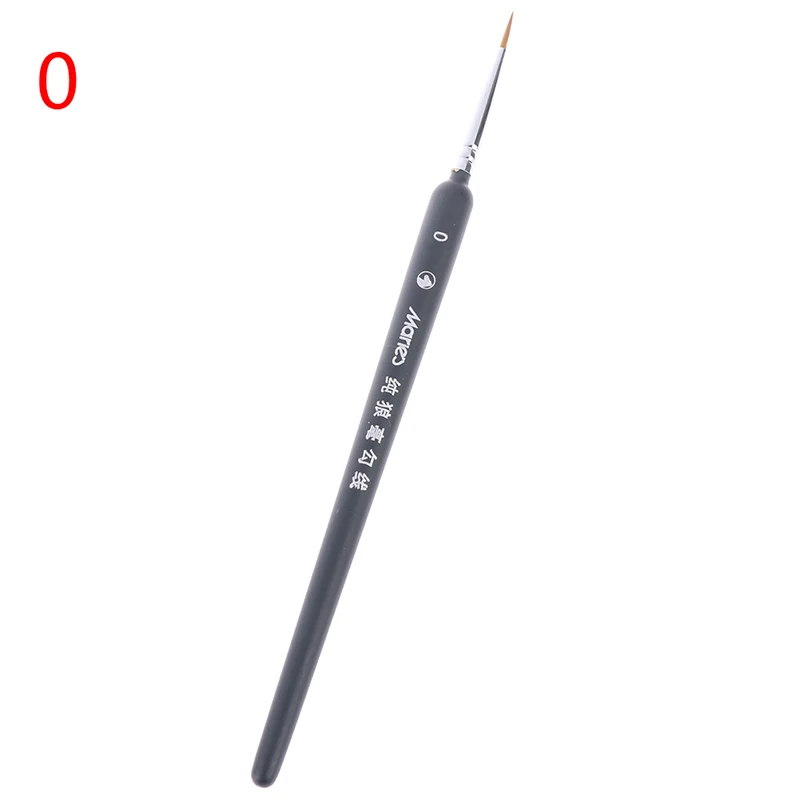 3Pcs 0/ 00/ 000 Miniature paint wolf hair professional paint brush for art images - 6