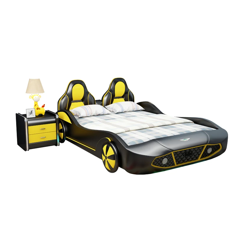 

Моделирование человеческого автомобиля, креативная мультяшная комната, детские гоночные 1,5, автомобильная кровать, кожаная кровать для мальчиков и мальчиков