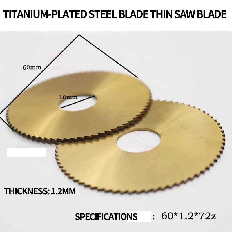 for Titanium plated steel key blank thin saw blade diamond blade lock double-headed machine blade 60*16*13