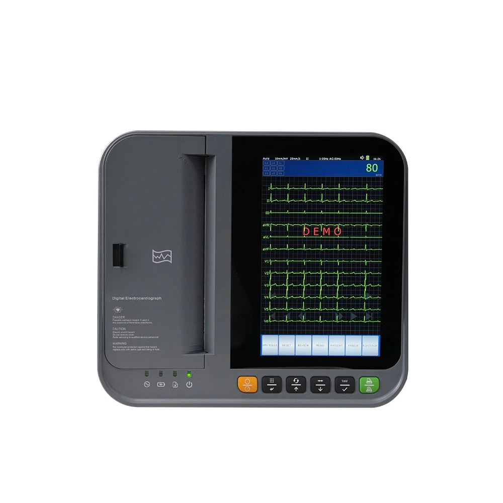 

New high accuracy 10.2 inch touch screen 12 channel ECG machine