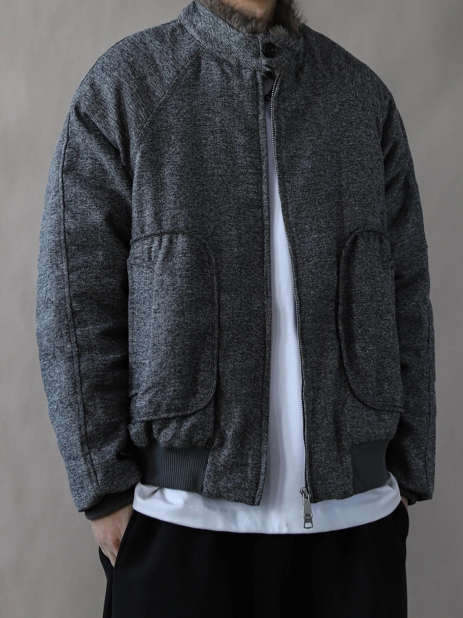 

Мужская утепленная куртка в американском ретро-стиле из хлопка, свободного кроя, теплая верхняя одежда для зимы, модная, с воротником-стойкой, длинными рукавами, стандартный крой