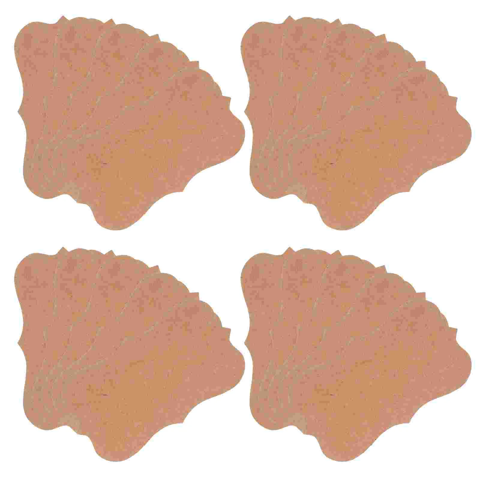 

100 Pcs Printable Kraft Card Business Cards Scalloped Flat Note Paper Appointment