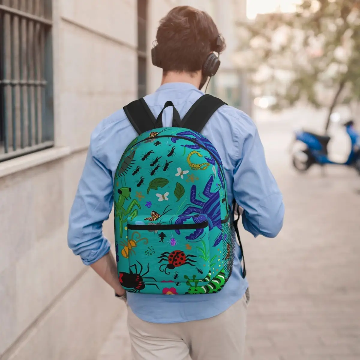 

Bugs Backpack Student BookBag Children School Bag Laptop Shoulder Bags for Men Women