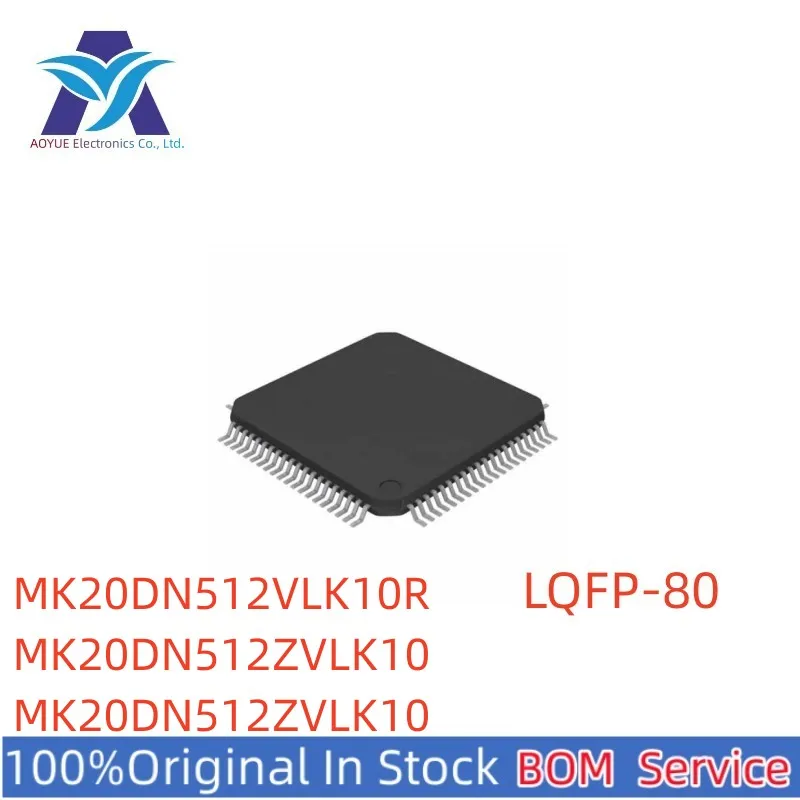 MK20DN512VLK10 MK20DN512VL MK20DN512VLK10R MK20DN512ZVLK10 LQFP-80 32-bit K2 USB series MPU One Stop BOM Service Offer