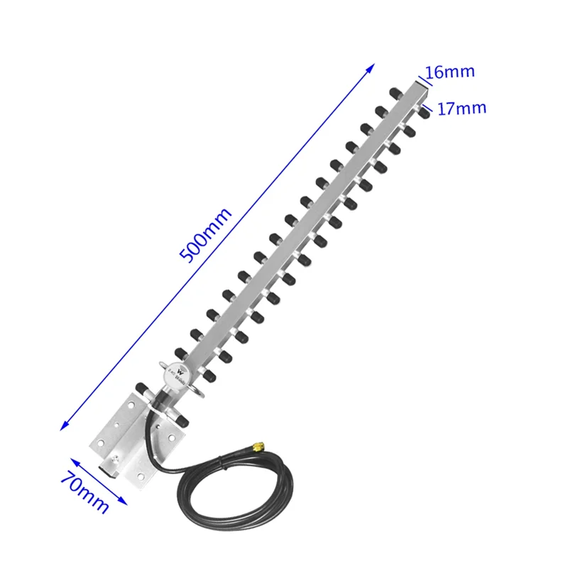 ABMF-High Gain 25Dbi 2.4G กลางแจ้งสําหรับเสาอากาศ Yagi พร้อม RP-SMA Connector ทิศทาง Booster Amplifier สายโมเด็ม
