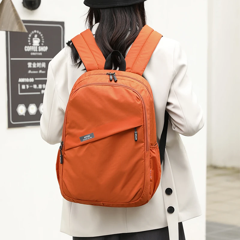 Unisex Large Capacity Backpack for Men And Women 14 Inch Laptop School Bag Female Travel Knapsack Oxford Male Shoulder Bag