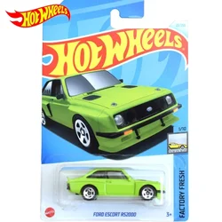 2024 Original Hot Wheels Car Ford Escort RS2000 Kids Toys for Boys 1/64 Diecast Alloy Voiture Model Brinquedos Children Gift