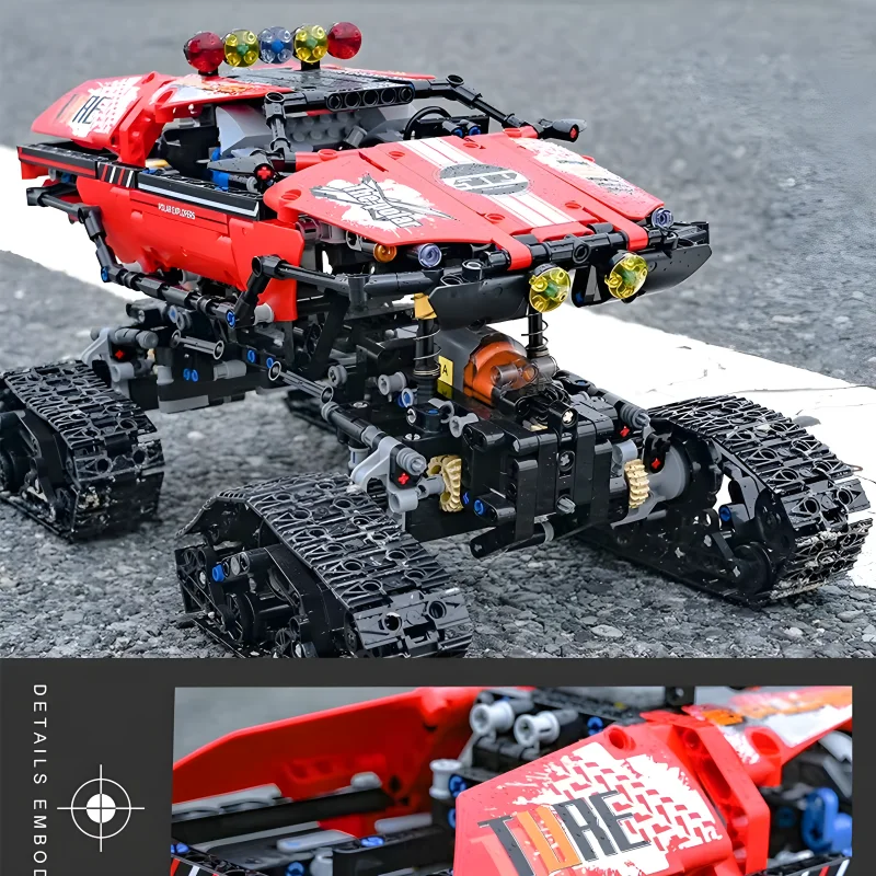 MOLD KING 18010 테크니컬 자동차 빌딩 MOC RC 폴라 익스플로러 모델 트럭 퍼즐 조립 벽돌 장난감, 남아용 크리스마스 선물