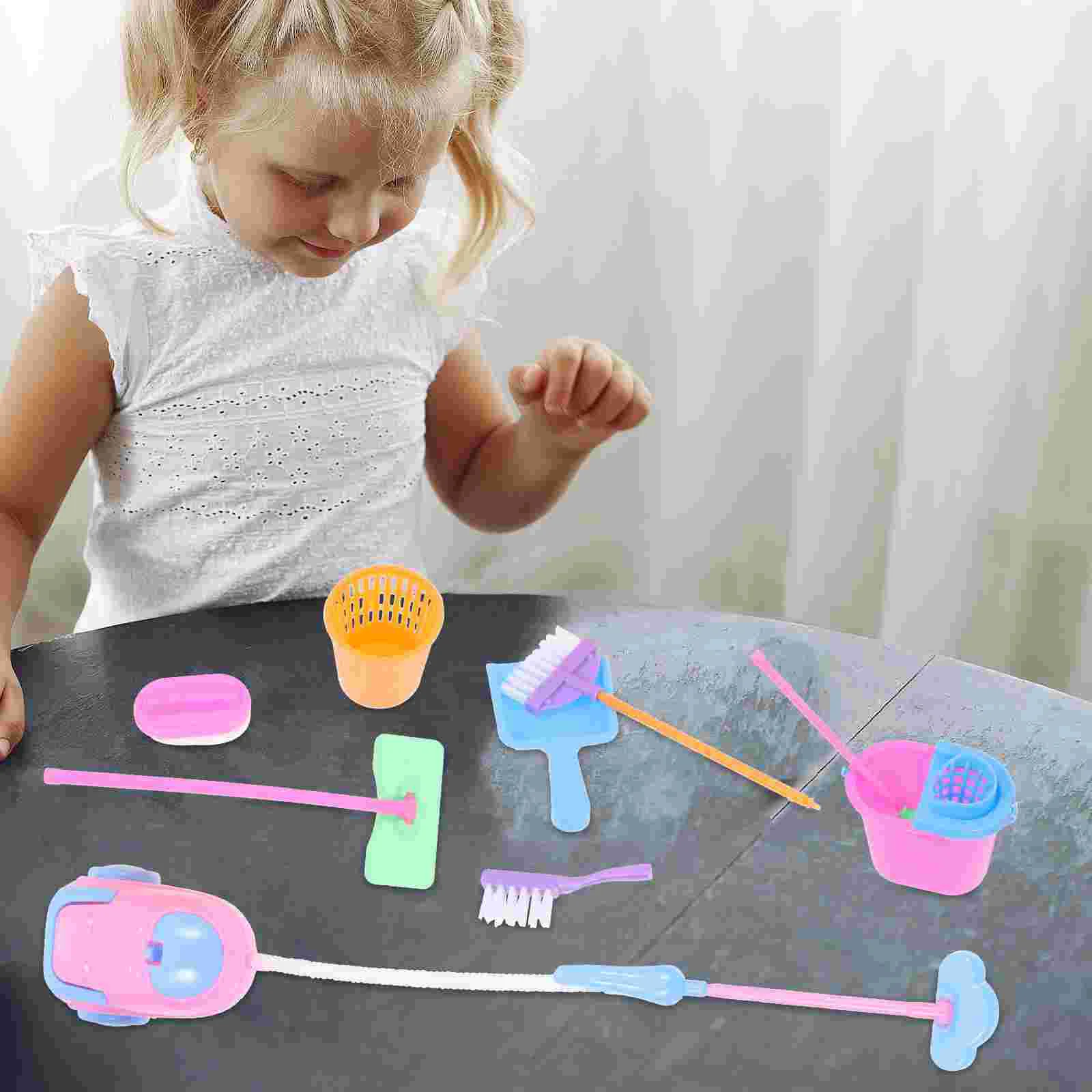 9 PCS Simulation Sanitary Ware Toys Children’s Colorful Cleaning Plaything Kids Funny Educational Toddler