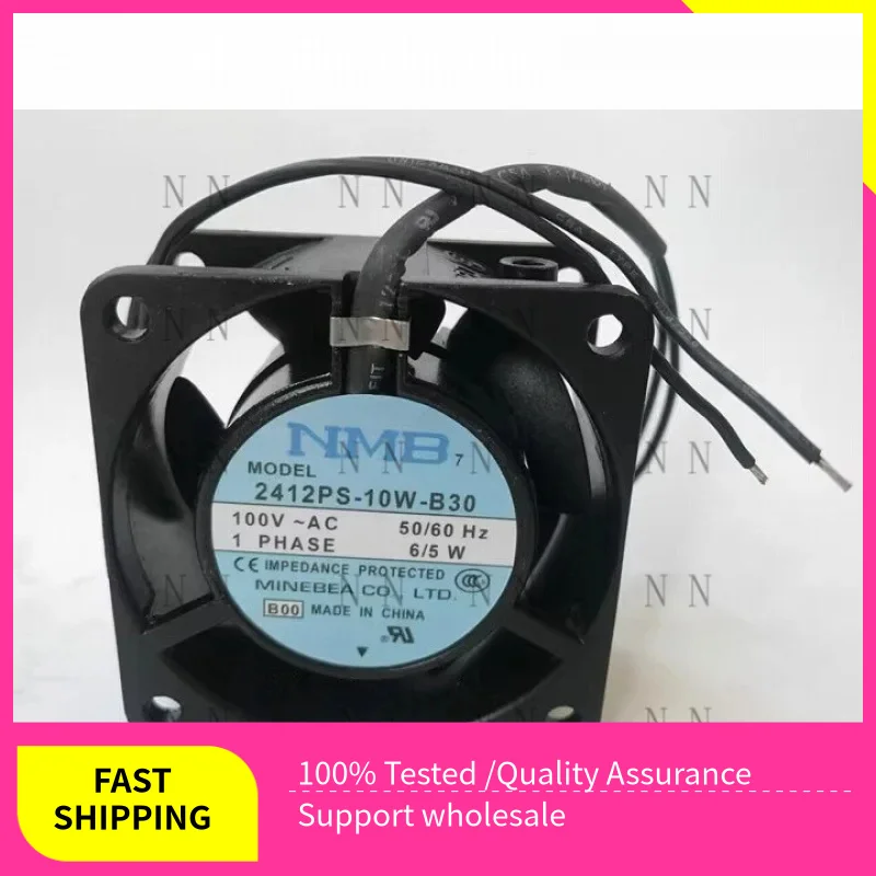 

QGG NEW FOR NMB 6030 2412PS-10W-B30 AC100V 6/5W 60*30MM Aluminum frame AC fan
