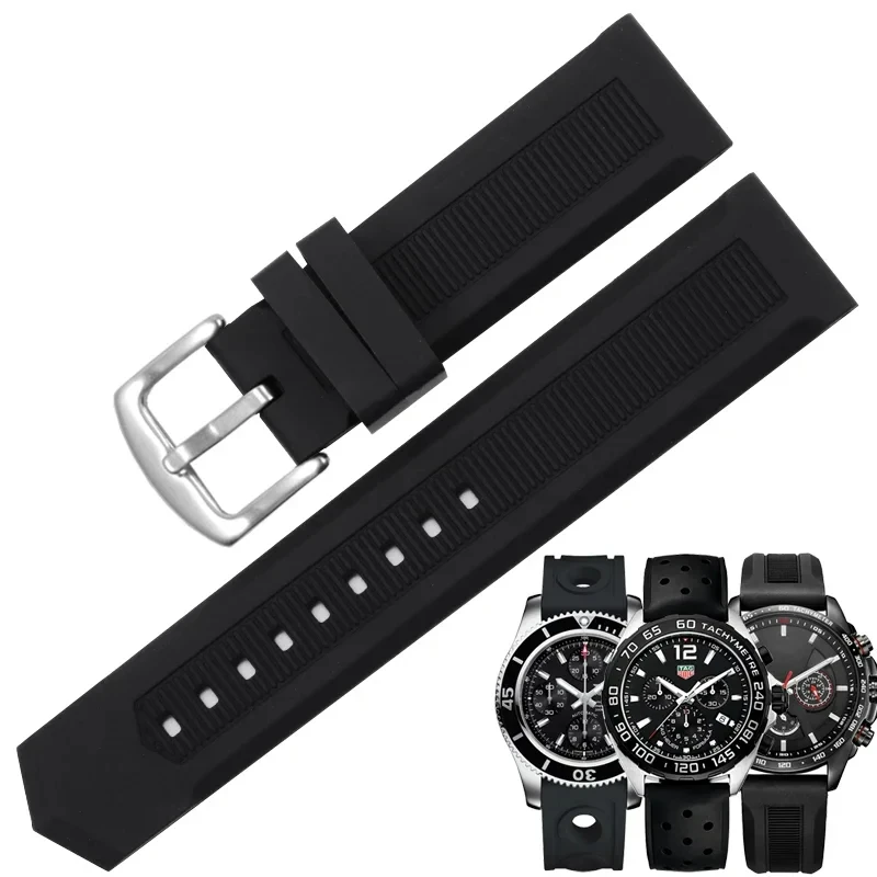 Adapted To The Substitute Taigehaoya Silicone Watch Strap, Carlisla Jingqian F1 Series Seiko West Iron City Rubber Strap