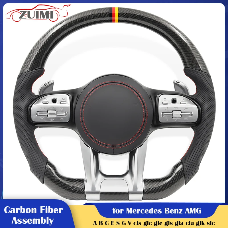 Modify Carbon Car Steering Wheel Assembly for Mercedes-Benz AMG W190 W205 W166 W167 W177 W217 W222 W223 W257 W292 W463 W464 C205