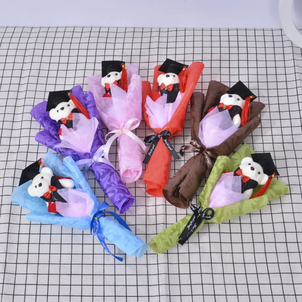 Boeket Decoratie Afstuderen Beer Boeket Cartoon Mooie Beer Boeket Beer Elegante Doctoraal Beer Afstuderen Seizoen