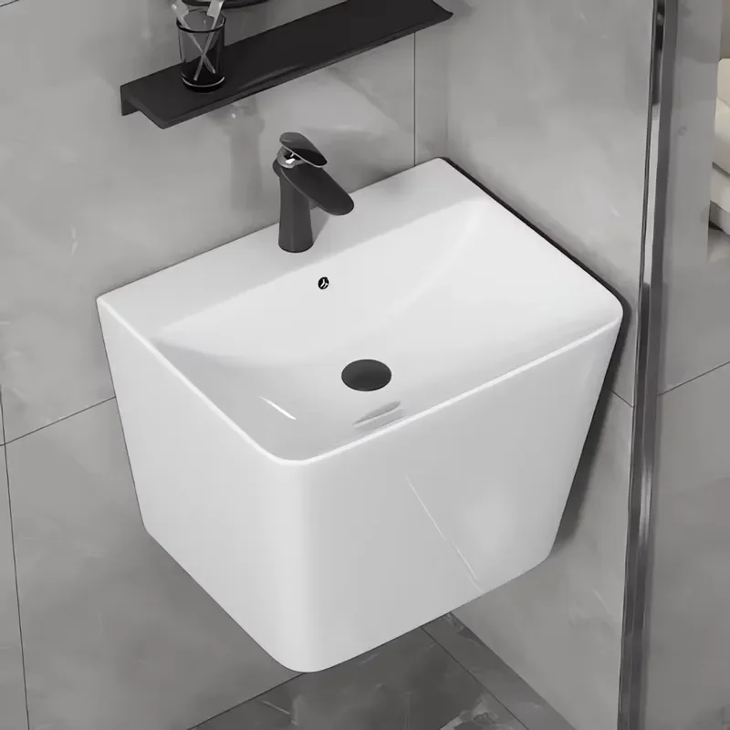 Unique Design Traditional Irregular Wall Mounted Wash Basin Bathroom Sink Ceramic Vessel Lavabo for Modern Home Decor