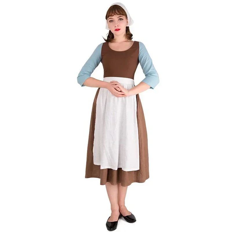

FC6Cinderella dress Halloween party costume kids Princess Dress Up Christmas fancy children clothing cosplay maid dress bro@FC8！