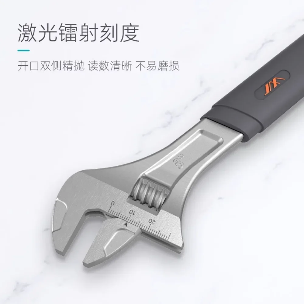 Jimihome 8 Inch Verstelbare Sleutel Gereedschap, Multi-Functionele, Grote Opening, Kleine Korte Handgreep, Hoge Koolstofstaal Roestpreventie