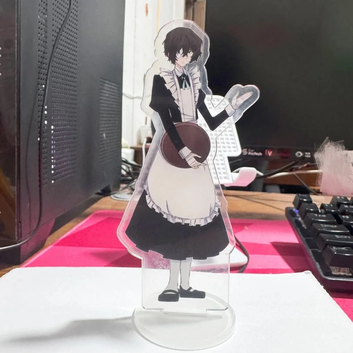 Wenhao 야생 개, 귀여운 메이드, Dazai Zhiyuan, 절묘한 아크릴 코스프레, 고급 미용 플라크