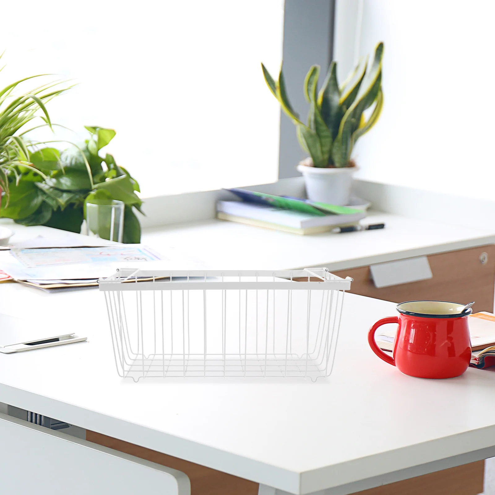 سلة الثلاجة والفريزر، منظم الأسلاك القابل للتنفس، صندوق تخزين متعدد الطبقات لخزانة مخزن الثلاجة، رفوف الطعام #2