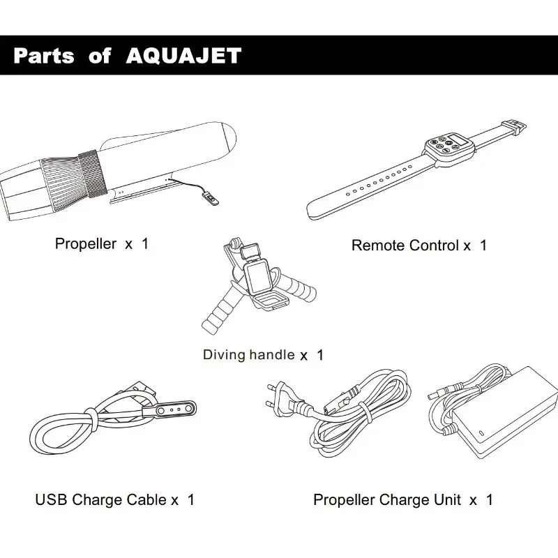Underwater Propulsion Paste Propulsion Removable Battery 700W Offshore Scooter