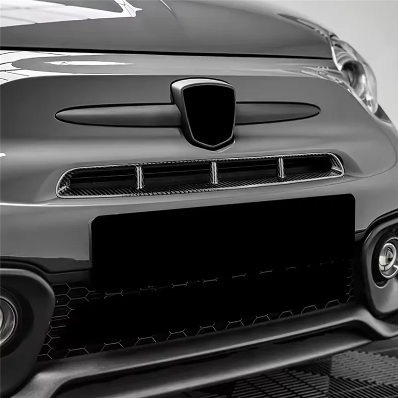 

Для Abarth 595, накладка на центральную решетку для Abarth 595, углеродное волокно для Abarth 595, автомобильные аксессуары