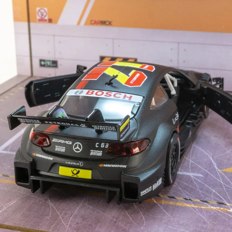 CCA 1:32 Mercedes-Benz AMG C63 DTM alloy car model children's toy car with simulated sound and lighting functions