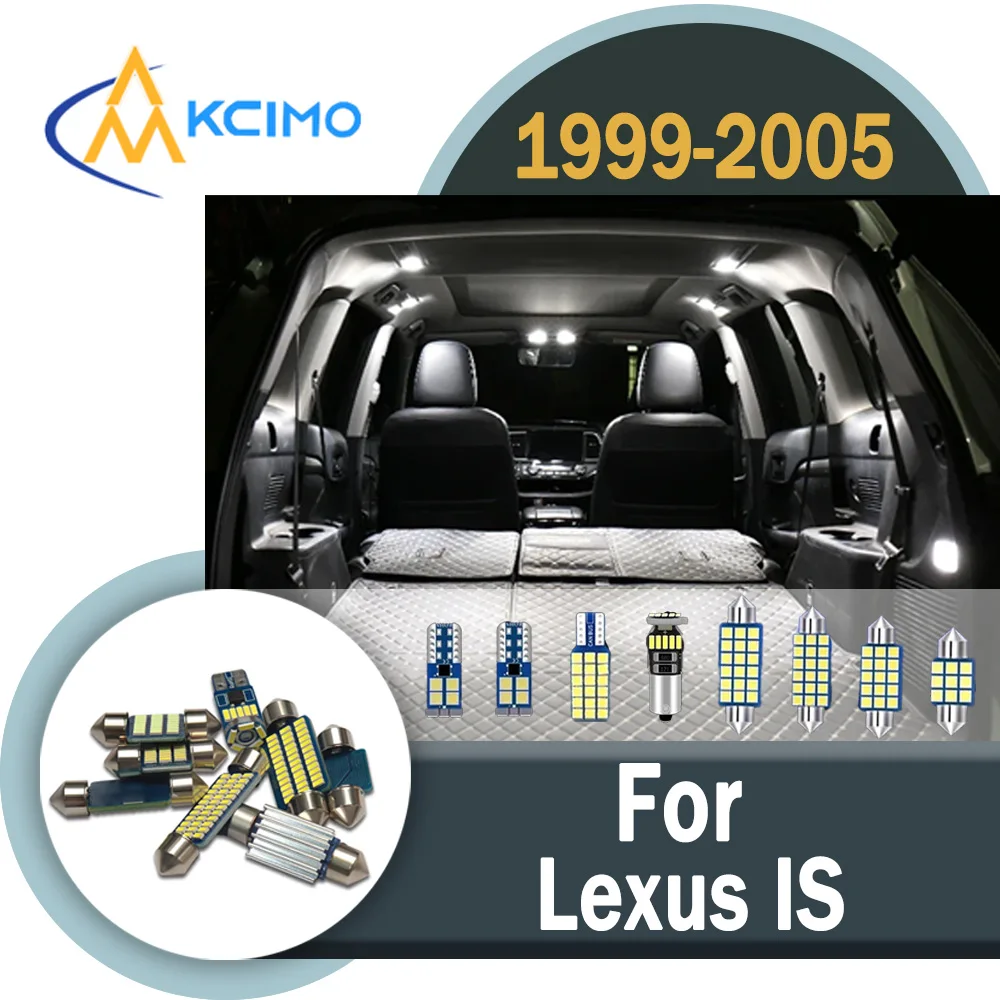 

CANBUS Error-Free LED Interior Light Kit For Lexus IS IS200 IS300 1999-2005 Bright High Quality Flicker-Free Auto Bulbs Set