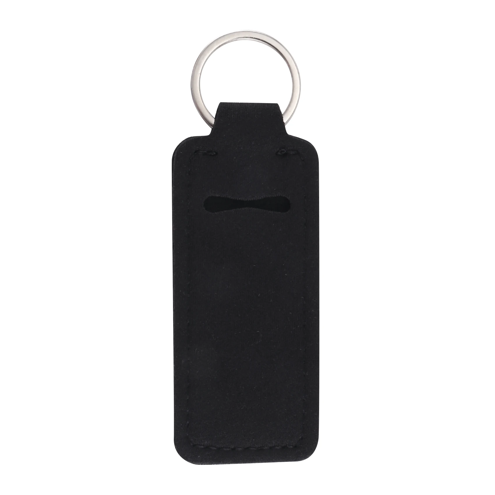 

2025 Trend10 Pcs Creative Keychain Lipstick Cases Cover Hand Sanitizer Bottle Cover Key Chain (Black)