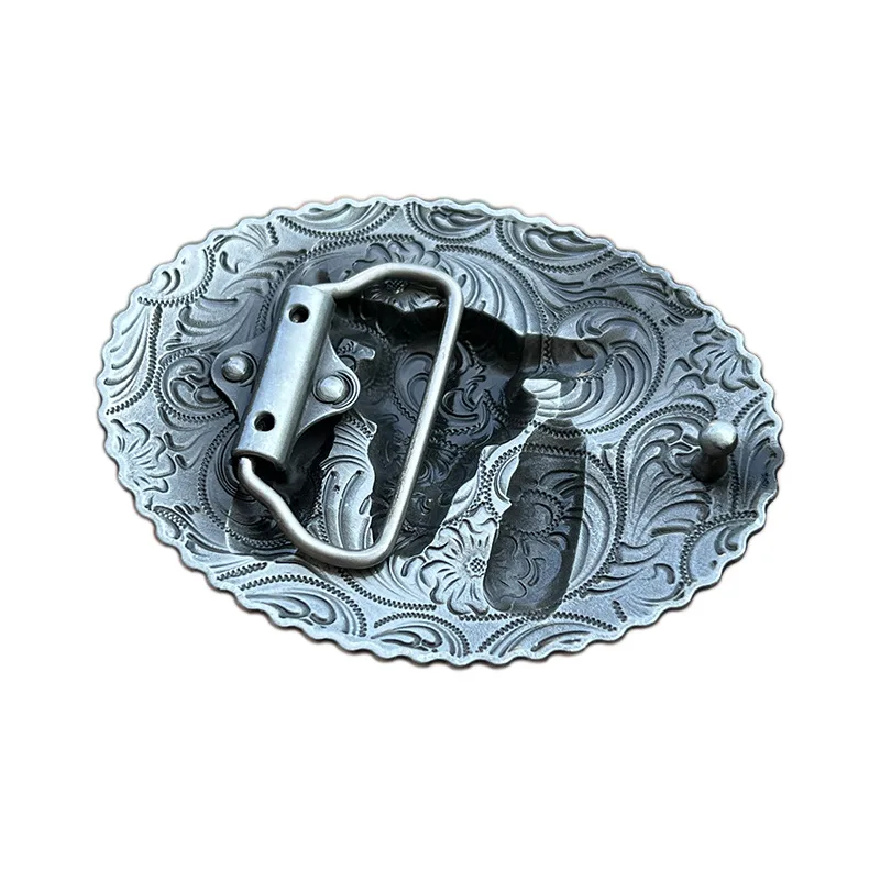 النمط الغربي ريشة حزام الثور مشبك الأزياء التبعي #3