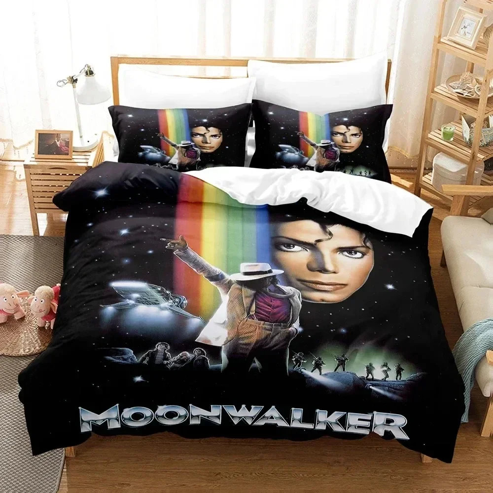 

3D Print Michael Jackson Bedding Set Duvet Cover Bed Set Quilt Cover Pillowcase Comforter king Queen Size Boys Adult Bedding Set