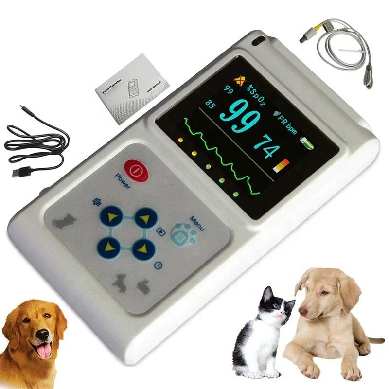 

Hot Selling Electric Handheld Multi-parameter Vital Signs Monitor Pet Pulse Oximeter