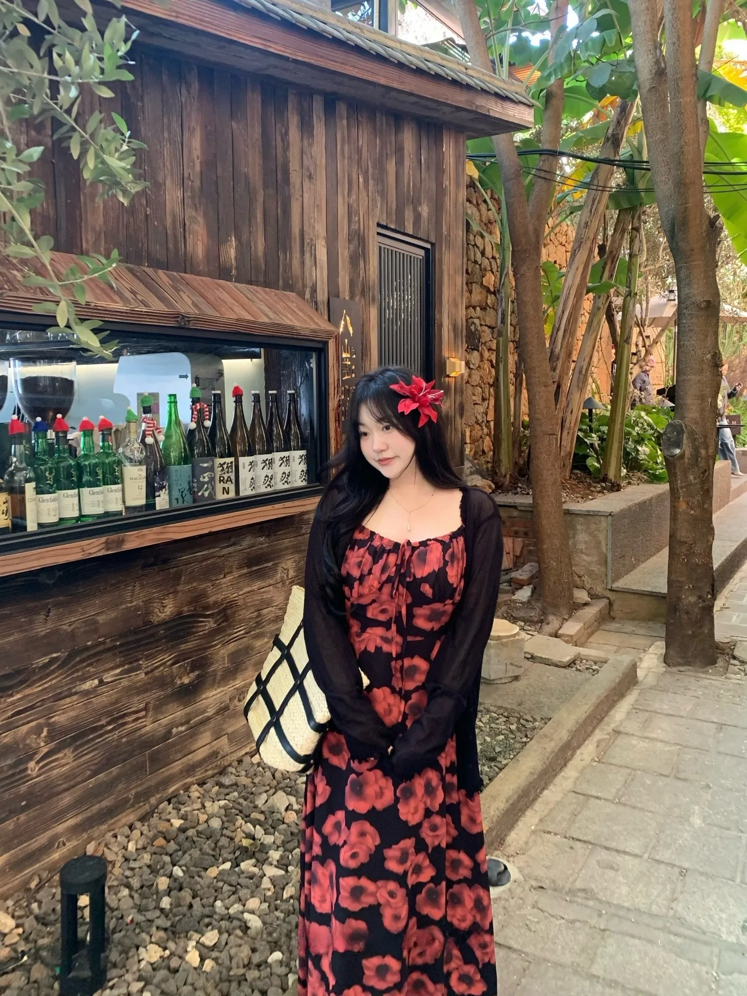 

Demar Hong Kong Sle Floral Print off oulder Long Dr Women's Spring Summer Slimming A-Line Maxi Dr plus Size