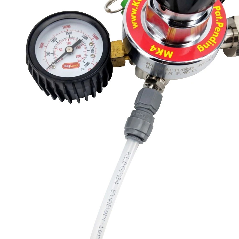 Kegland MK4 Regulator - CGA320 (6.5bar PRV & 100psi Gauge)