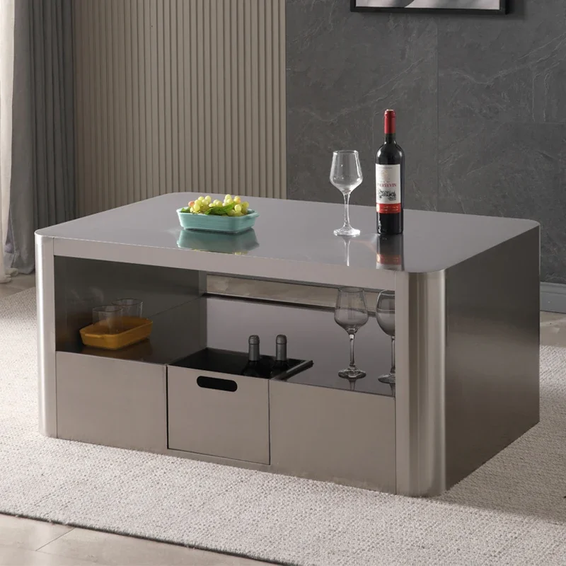 HHSimple Modern Card Seat Box Stainless Steel Mass Sale Drawer Loose Table